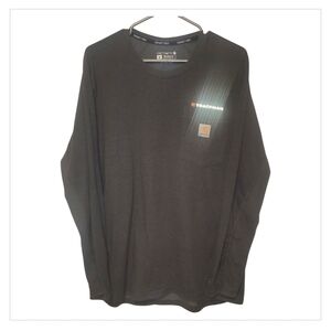 Carhartt Force Trackman Long Sleeve Pocket T-Shirt Medium Relaxed Fit Workwear M